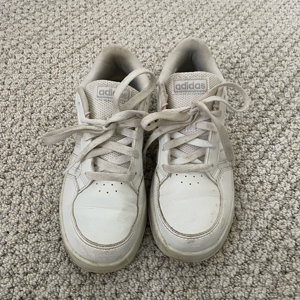 Adidas Kids White Sneakers